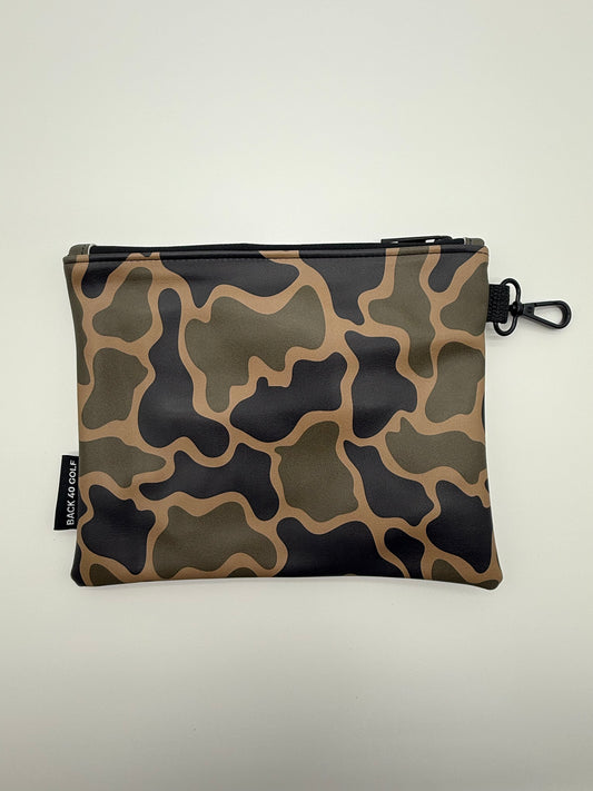 Zippered Camo Valuables Pouch
