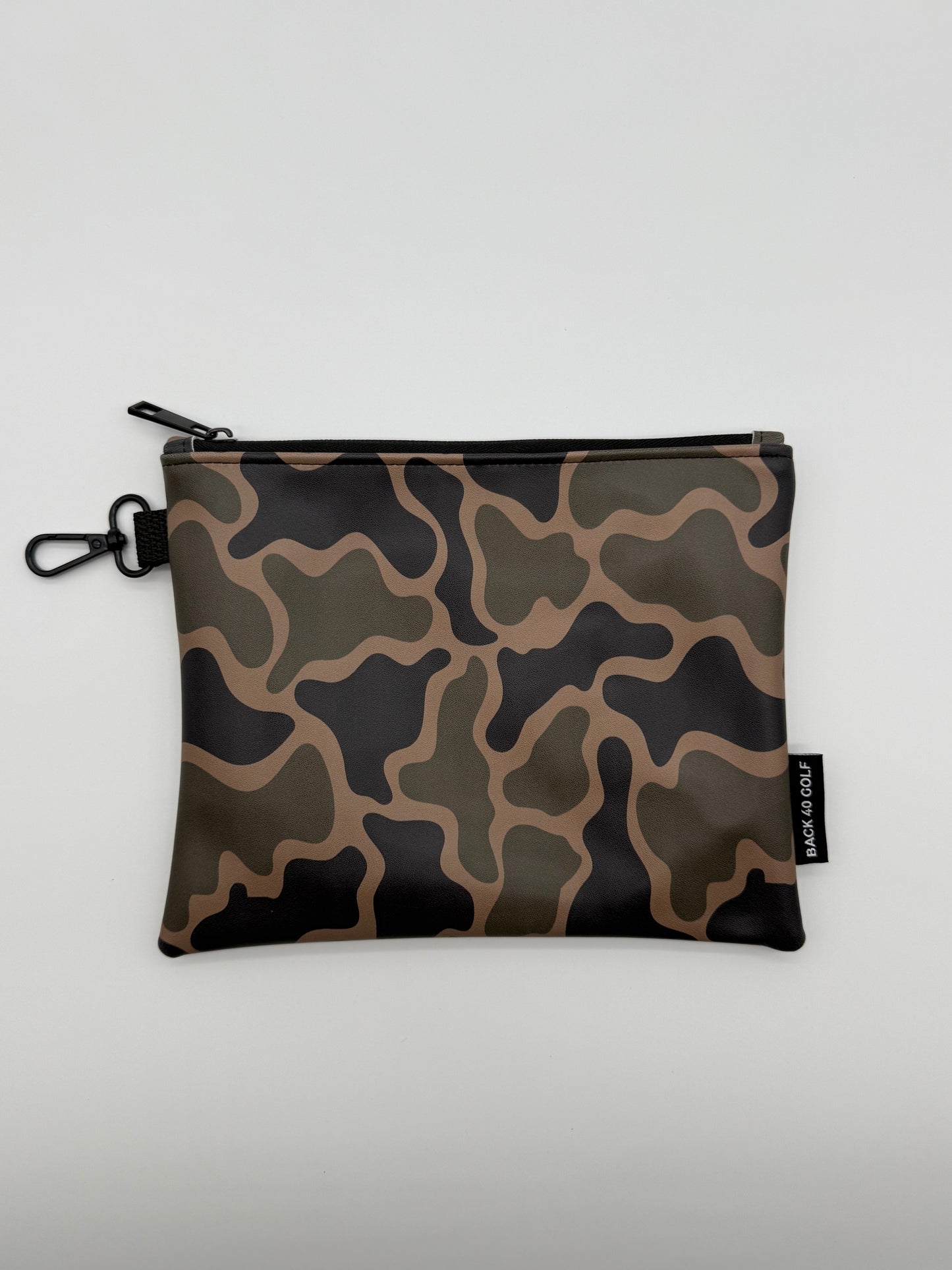 Zippered Camo Valuables Pouch