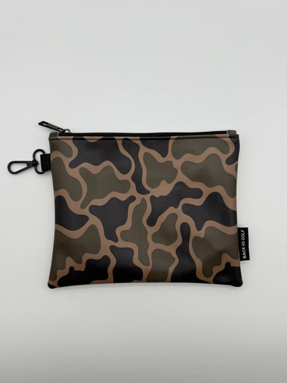 Zippered Camo Valuables Pouch