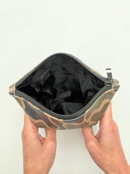 Zippered Camo Valuables Pouch
